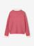 Pull col montant fille camel+vieux rose 6 - vertbaudet enfant 