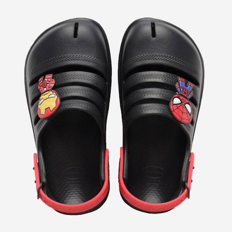 Tongs garçon modèle clog marvel graphite Noir 2 - vertbaudet enfant 