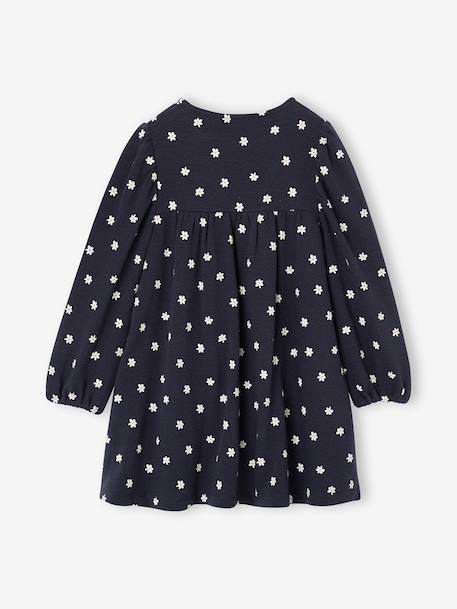 Robe manches longues fille écru+marine 5 - vertbaudet enfant 