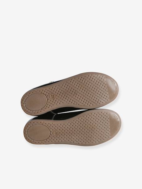 Ballerines cuir fille beige imprimé+noir+or 10 - vertbaudet enfant 