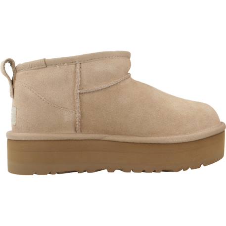 Bottes fille modèle k classic ultra mini platf Beige+Brun clair+Noir 1 - vertbaudet enfant 
