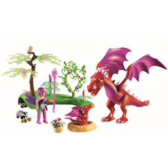 Jouet-Jeux d'imagination-Fairies la maman dragon et son bébé 71586