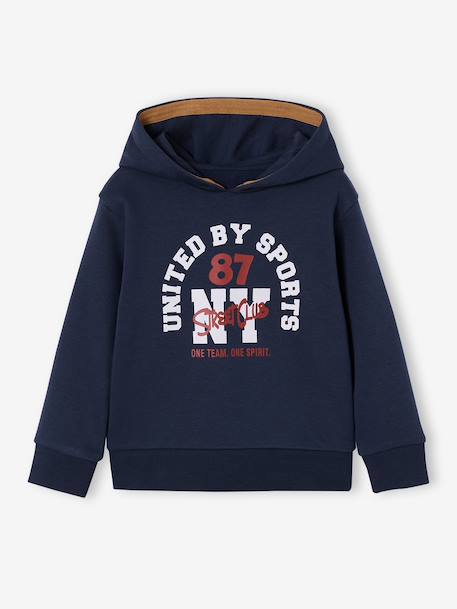 Ensemble sport garçon à capuche bordeaux+ocre+vert sauge 9 - vertbaudet enfant 