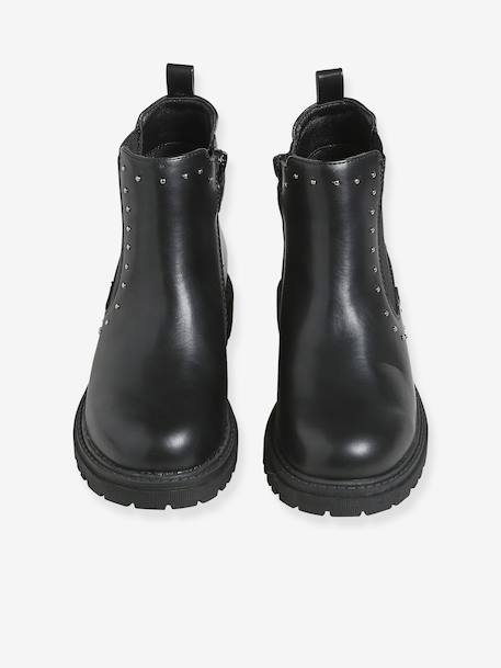 Bottine enfant fille synthétique zippée noir 4 - vertbaudet enfant 