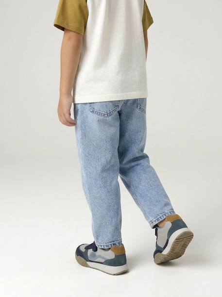 Jean droit garçon double stone 9 - vertbaudet enfant 