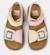 Sandales fille cuir bicho kids twins Jaune rose 3 - vertbaudet enfant 