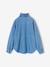 Chemise fille col montant bleu moyen 2 - vertbaudet enfant 