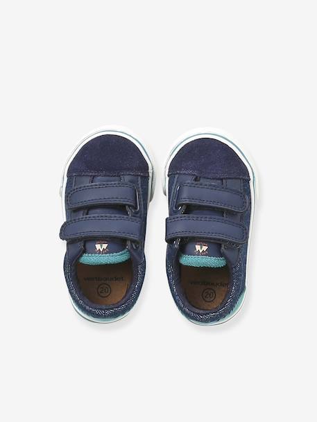 Chaussures premiers pas bébé à scratch bleu 4 - vertbaudet enfant 