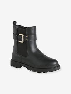 Chaussures-Boots fille zippées synthétique