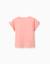 T-shirt en coton avec imprimé minnie et volants Saumon 2 - vertbaudet enfant 