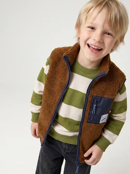 Garçon-Pull, gilet, sweat-Gilet-Gilet sans manches garçon