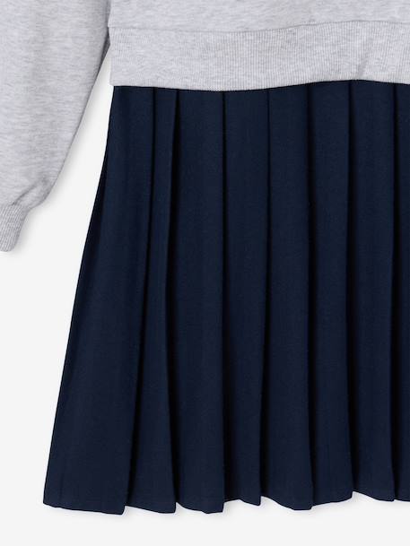 Robe manches longues fille gris 4 - vertbaudet enfant 