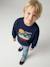 Sweat col rond garçon marine+tomette 6 - vertbaudet enfant 