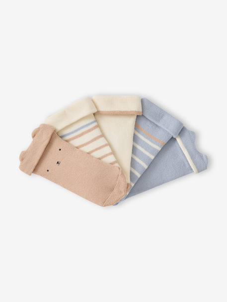Lot de 5 chaussettes bébé garçon vanille 3 - vertbaudet enfant 