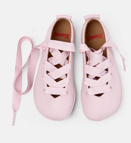 Ballerines fille cuir right kids Bleu pastel+Rose pastel+Rouge moyen 8 - vertbaudet enfant 