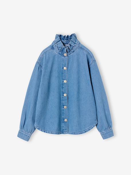 Fille-Chemise fille col montant