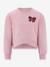 Sweatshirt avec nœuds fille Happy Girls rose nude 1 - vertbaudet enfant 