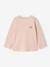 T-shirt manches longues bébé fille bleu grisé+rose pâle 6 - vertbaudet enfant 