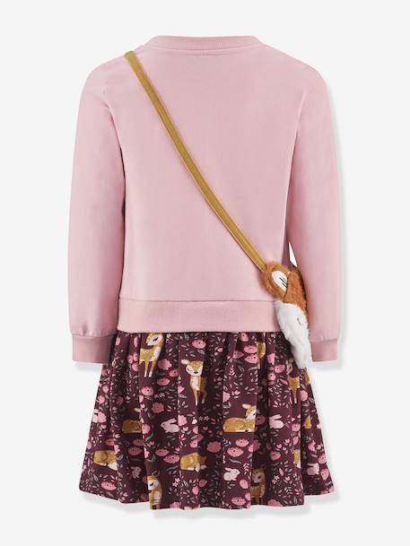 Robe avec sac biche fille Happy Girls rose nude 2 - vertbaudet enfant 