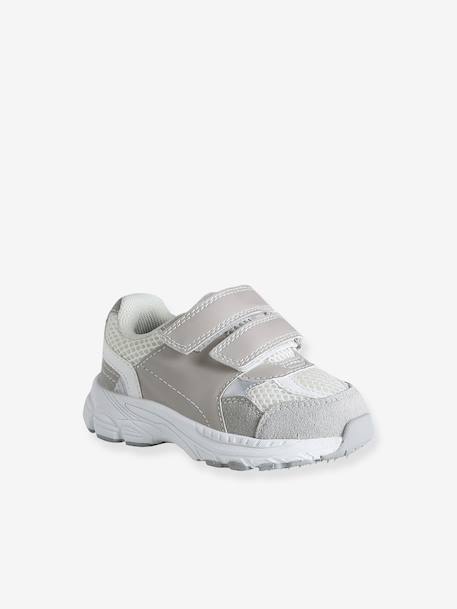 Chaussures premiers pas bébé à scratch gris 1 - vertbaudet enfant 