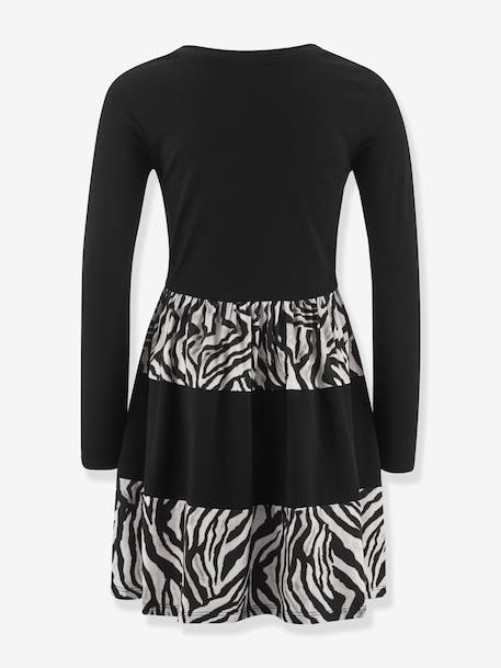 Robe avec imprimé zèbre fille Happy Girls noir 2 - vertbaudet enfant 