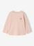 T-shirt manches longues bébé fille bleu grisé+rose pâle 10 - vertbaudet enfant 