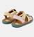 Sandales fille cuir bicho kids twins Jaune rose 4 - vertbaudet enfant 