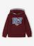 Ensemble sport garçon à capuche bordeaux+ocre+vert sauge 2 - vertbaudet enfant 