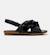 Sandales fille cuir RIGHT KIDS TWINS Noir 1 - vertbaudet enfant 