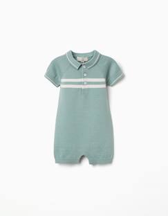 Combishort en maille à rayures  - vertbaudet enfant