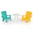 Ensemble table et chaises Multicolore 2 - vertbaudet enfant 