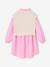 Robe-chemise fille effet 2 en 1 écru+gris chiné+marine 3 - vertbaudet enfant 