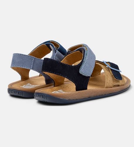 Sandales garçon cuir bicho kids twins Bleu marron 4 - vertbaudet enfant 