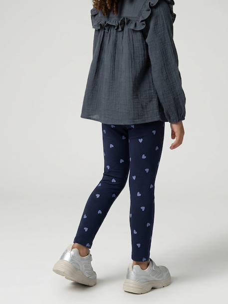 Legging fille imprimé bleu+encre+mauve+rose imprimé+vert amande+vert d'eau+vert imprimé 6 - vertbaudet enfant 