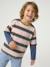 T-shirt manches longues garçon bleu moyen 1 - vertbaudet enfant 