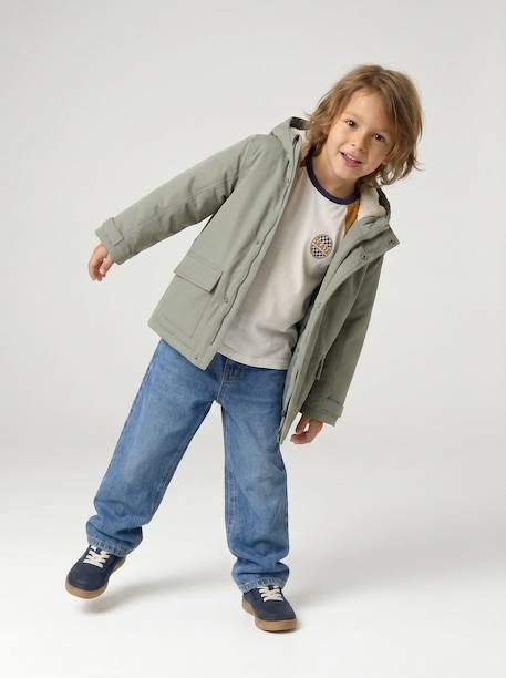 Jean loose morphologie medium double stone+noir 2 - vertbaudet enfant 