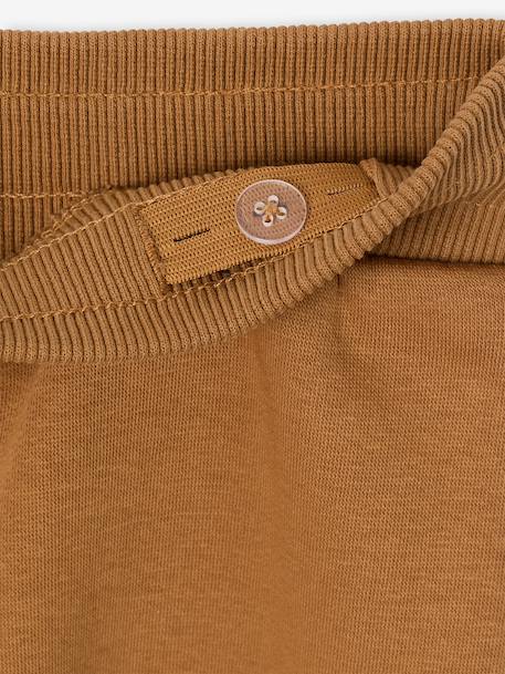 Ensemble sport garçon à capuche bordeaux+ocre+vert sauge 14 - vertbaudet enfant 