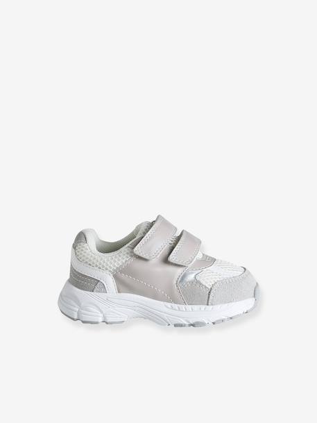 Chaussures premiers pas bébé à scratch gris 2 - vertbaudet enfant 