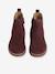 Boots enfant fille cuir élastiquées et zippées bordeaux+camel+marine+or 4 - vertbaudet enfant 