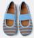 Ballerines fille cuir RIGHT KIDS Bleu marron+Rose rouge 3 - vertbaudet enfant 