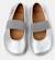 Ballerines fille smooth leather right Gris moyen+Marin 3 - vertbaudet enfant 