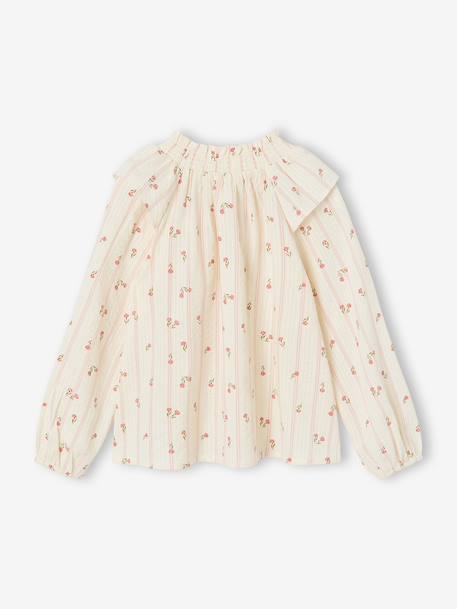 Blouse manches longues fille écru 2 - vertbaudet enfant 