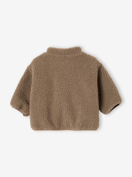 Veste zippée bébé garçon taupe 2 - vertbaudet enfant 