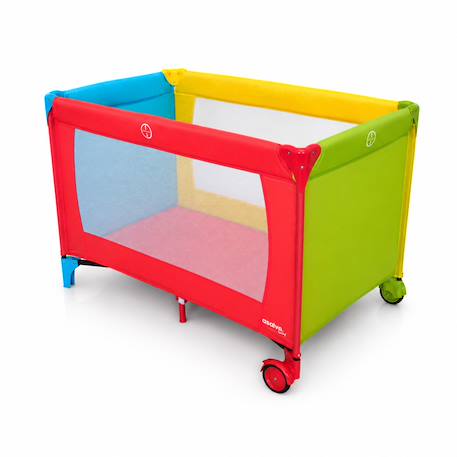 Lit parapluie de voyage Rouge, vert, jaune, bleu 3 - vertbaudet enfant 