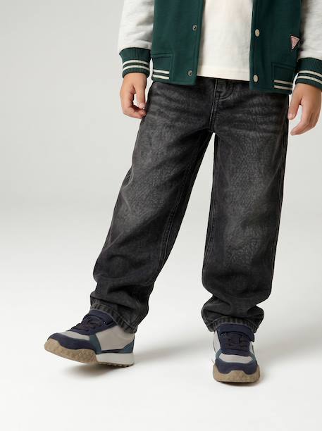 Jean loose morphologie medium double stone+noir 19 - vertbaudet enfant 