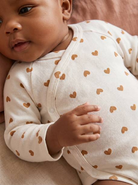 Lot de 5 bodies naissance fille manches longues écru 13 - vertbaudet enfant 