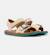 Sandales fille cuir bicho kids twins Jaune rose 2 - vertbaudet enfant 