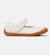 Ballerines fille cuir peu path Blanc naturel+Rose pastel 1 - vertbaudet enfant 