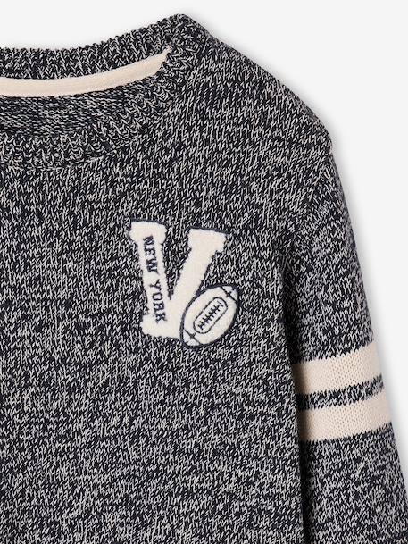 Pull garçon col rond manches longues lot bleu 3 - vertbaudet enfant 
