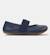 Ballerines fille smooth leather right Gris moyen+Marin 6 - vertbaudet enfant 